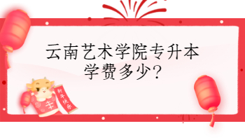 云南藝術學院專升本學費多少?