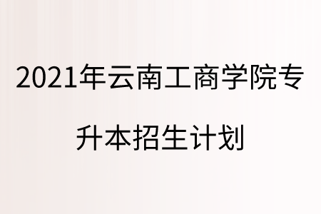 2021年云南工商學院專升本招生計劃.png