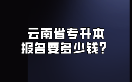 云南省專升本報名