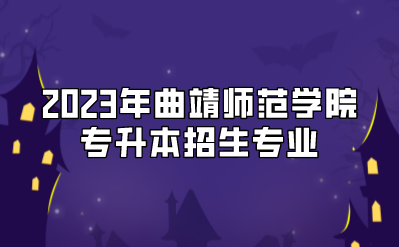 2023年曲靖師范學院專升本招生專業