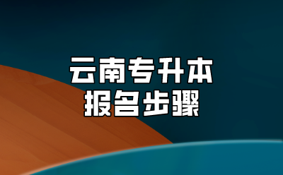 云南專升本報名步驟