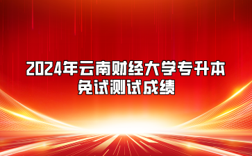 2024年云南財經大學專升本免試測試成績