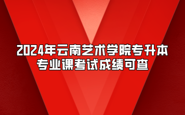 2024年云南藝術(shù)學(xué)院專升本專業(yè)課考試成績(jī)公示