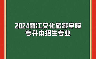 2024麗江文化旅游學院專升本招生專業(yè)