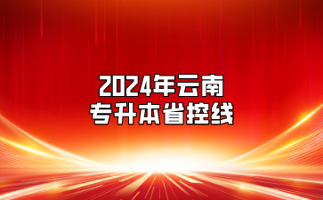 2024年云南專升本省控線