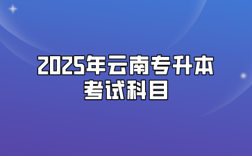 2025年云南專升本考試科目有哪些？滿分是多少分？